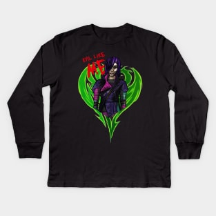 Evil Like Mal (Descendants) Kids Long Sleeve T-Shirt